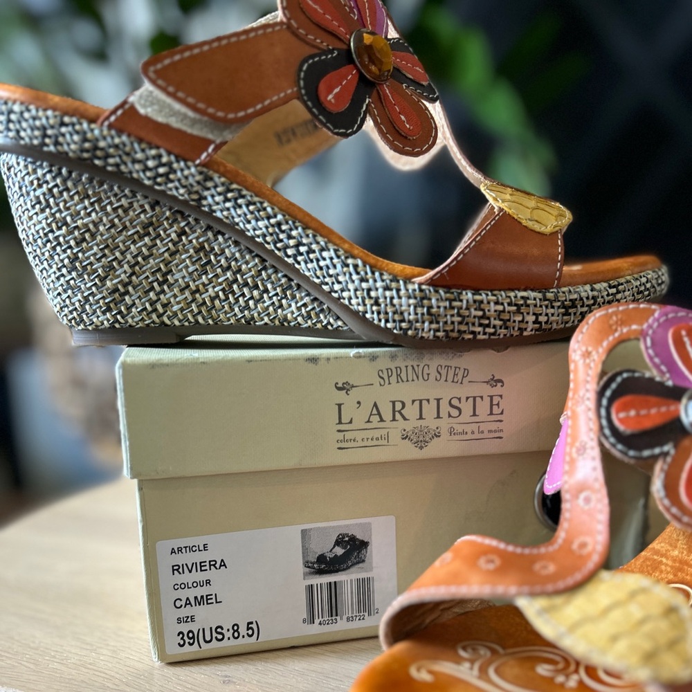 New L'ATISTE Riviera Women's Wedge Sandals Size 8.5 - Picture 10 of 15